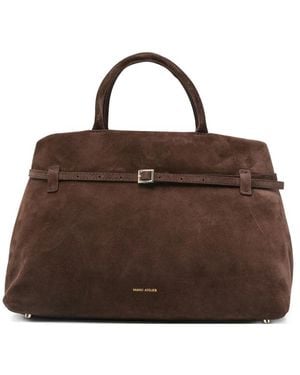 MANU Atelier Le Cambon Suede Handbag - Brown