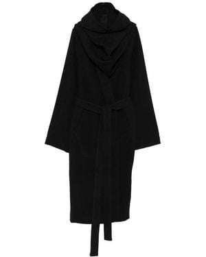 Rick Owens Belted Oversized Coat - Black