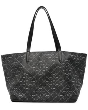 Zadig & Voltaire Monogram-Print Tote Bag - Black