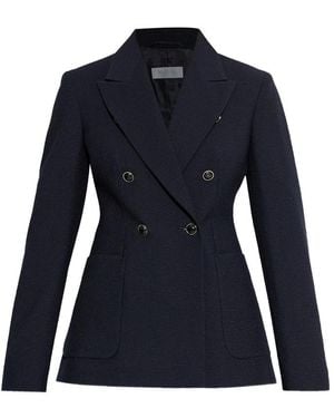 Max Mara Double-Breasted Jacket - Blue