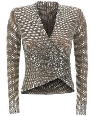 Self-Portrait Tops - Grey