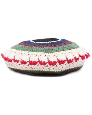 Stine Goya Striped Beret - Red