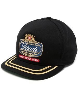 Rhude Logo-Embroidered Baseball Cap - Black