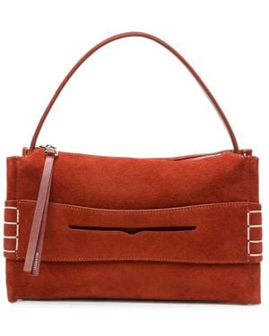 JW Anderson Whipstitch-Detail Tote Bag - Red