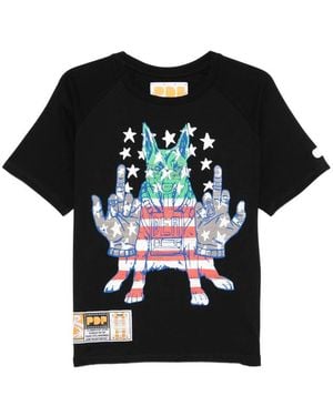 PDF Graphic-Print T-Shirt - Black