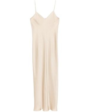 Antonelli V-Neck Slip Maxi Dress - White
