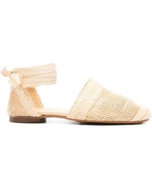 Castañer Tie Woven Espadrilles - Natural