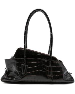 The Attico La Passeggiata Small Top Handle - Black