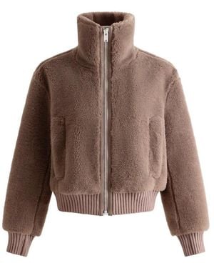 Fusalp Melsy Fleece-Texture Jacket - Brown