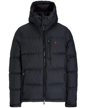 Ralph Lauren El Cap Water Resistant Duck Down Detachable Hood Short Puffer Jacket - Black