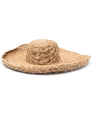 IBELIV Izy Woven-Raffia Sun Hat - Natural