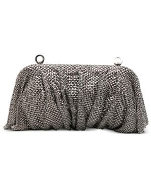 Benedetta Bruzziches Clutch Bag Venus La Grande Crystal Glass Mini - Grey