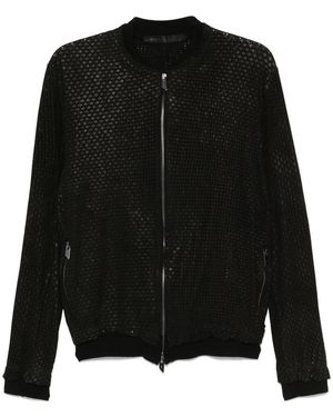SANTORO Perforated Jacket - Black