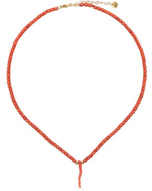 COLLANINE COLORATE Beaded Necklace - Brown