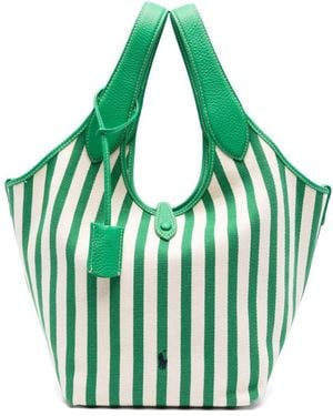 Polo Ralph Lauren Striped Tote Bag - Green