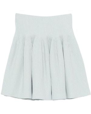 CFCL Hypha Glitter Pleated Mini Skirt - Blue