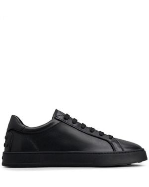 Tod's Low-Top Leather Trainers - Black