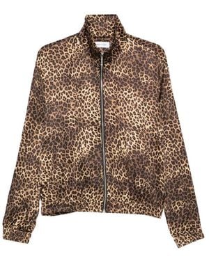 Ernest W. Baker Animal-Print Zip-Fastening Jacket - Brown