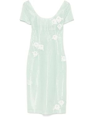 Markgong Cotton-Blend Dress - Green