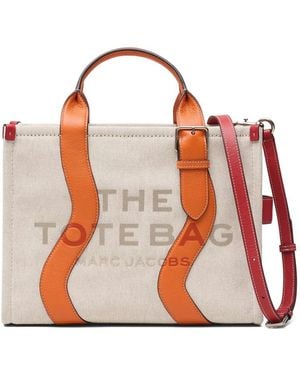 Marc Jacobs The Medium Wavy Canvas Tote Bag - Red