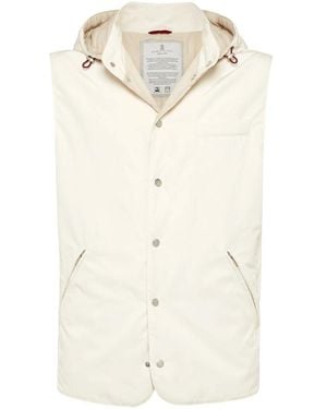 Brunello Cucinelli Water-Resistant Gilet - Natural