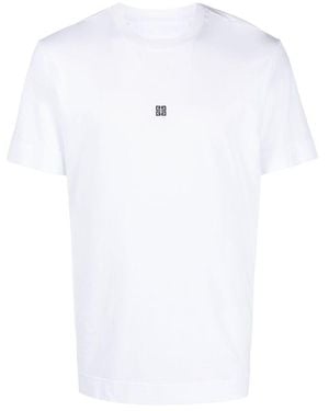 Givenchy Logo-Embroidered Cotton T-Shirt - White