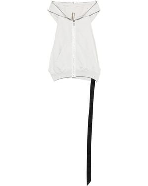 Rick Owens Sleeveless Hooded Top - White