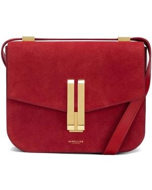 DeMellier The Vancouver Suede Cross Body Bag - Red