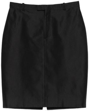Gucci Rear-Slit Skirt - Black