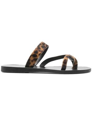 Ancient Greek Sandals Lynx Strappy Toe Post Flat Sandals - Multicolour