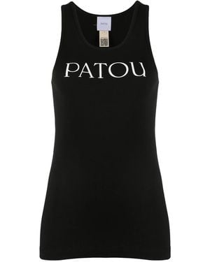 Patou Organic-Cotton Tank Top - Black