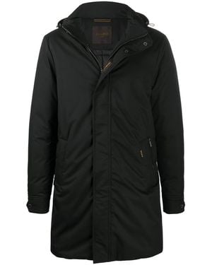 Moorer Hooded Parka Coat - Black