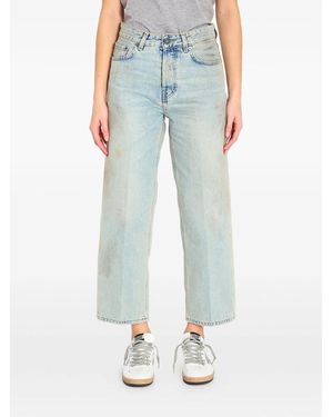 Haikure Betty Soft Stained Sky Stained Denim Jeans - Blue