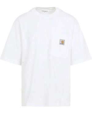Carhartt Pocket-Detail Cotton T-Shirt - White