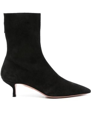 Aquazzura 55Mm Suede Boots - Black