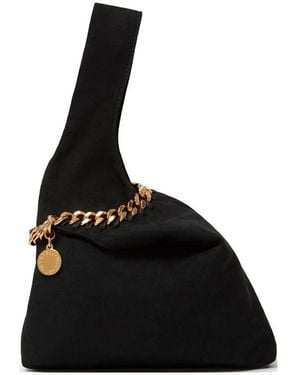 Stella McCartney Frayme Chain-Link Clutch Bag - Black