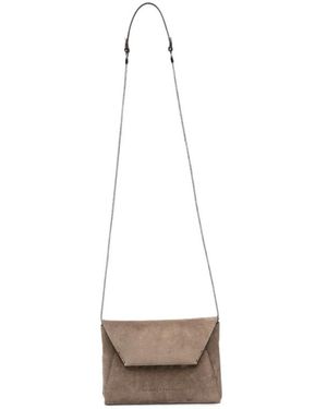 Brunello Cucinelli Duo Monili-Strap Shoulder Bag - White