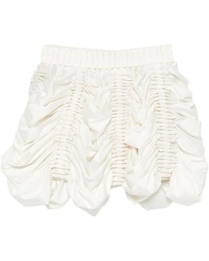 RAXXY Draped Mini Skirt - White