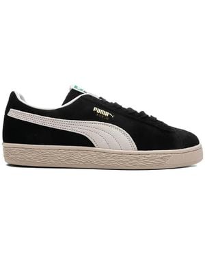 PUMA X Charles F. Suede-Leather Low-Top Trainers - Black