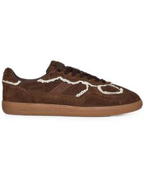 Alohas Tb.490 Crochet Leather Sneakers - Brown