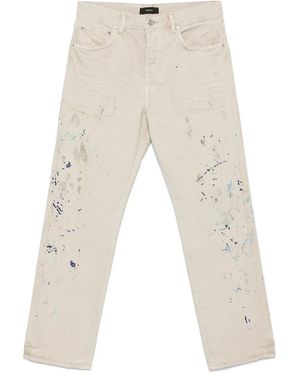 Purple Brand Paint-Splatter Jeans - Natural