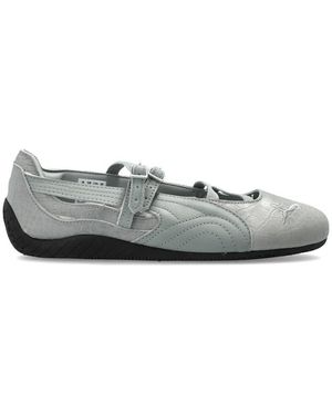PUMA Crocodile-Effect Buckle-Fastening Trainers - Grey
