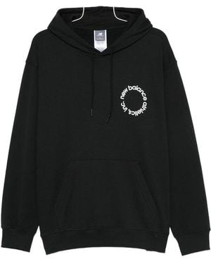 New Balance Circular-Logo Hoodie - Black