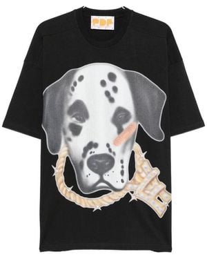 PDF Graphic-Print T-Shirt - Black