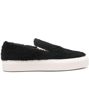 Common Projects Faux-Shearling Loafers - Black