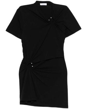 Rabanne Ring-Detail Mini Dress - Black