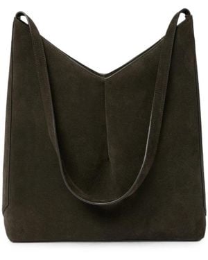 Studio Nicholson Hoho Suede Shoulder Bag - Black