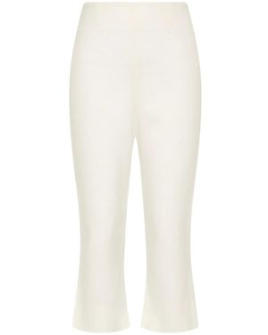 Faithfull the Brand Cropped High-Rise Trousers - White