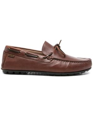 Barbour Courage Lace-Up Boat Shoes - Brown