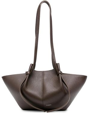 Yuzefi Mochi Leather Shoulder Bag - Brown